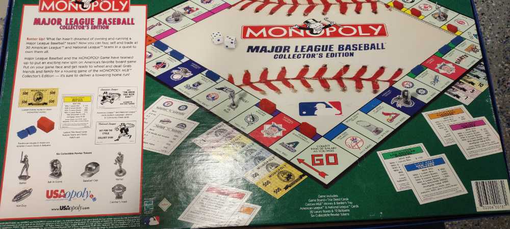 MLB Monopoly Collectors Edition   board game collectible [Barcode 700304001870] - Main Image 2