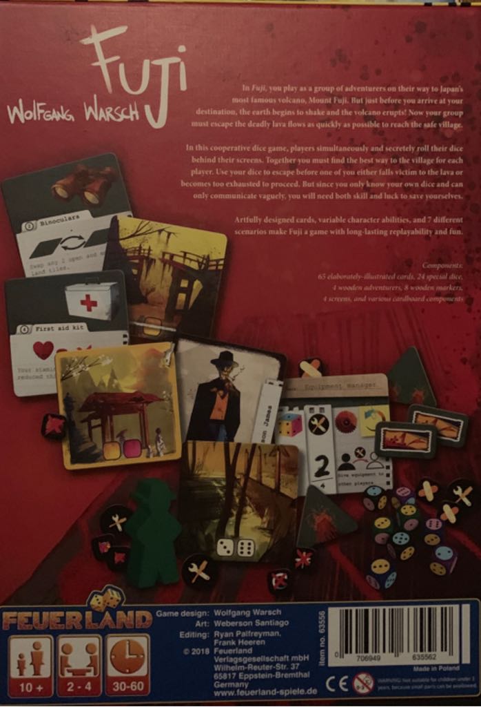 Fuji  (2-4) board game collectible [Barcode 706949635562] - Main Image 2