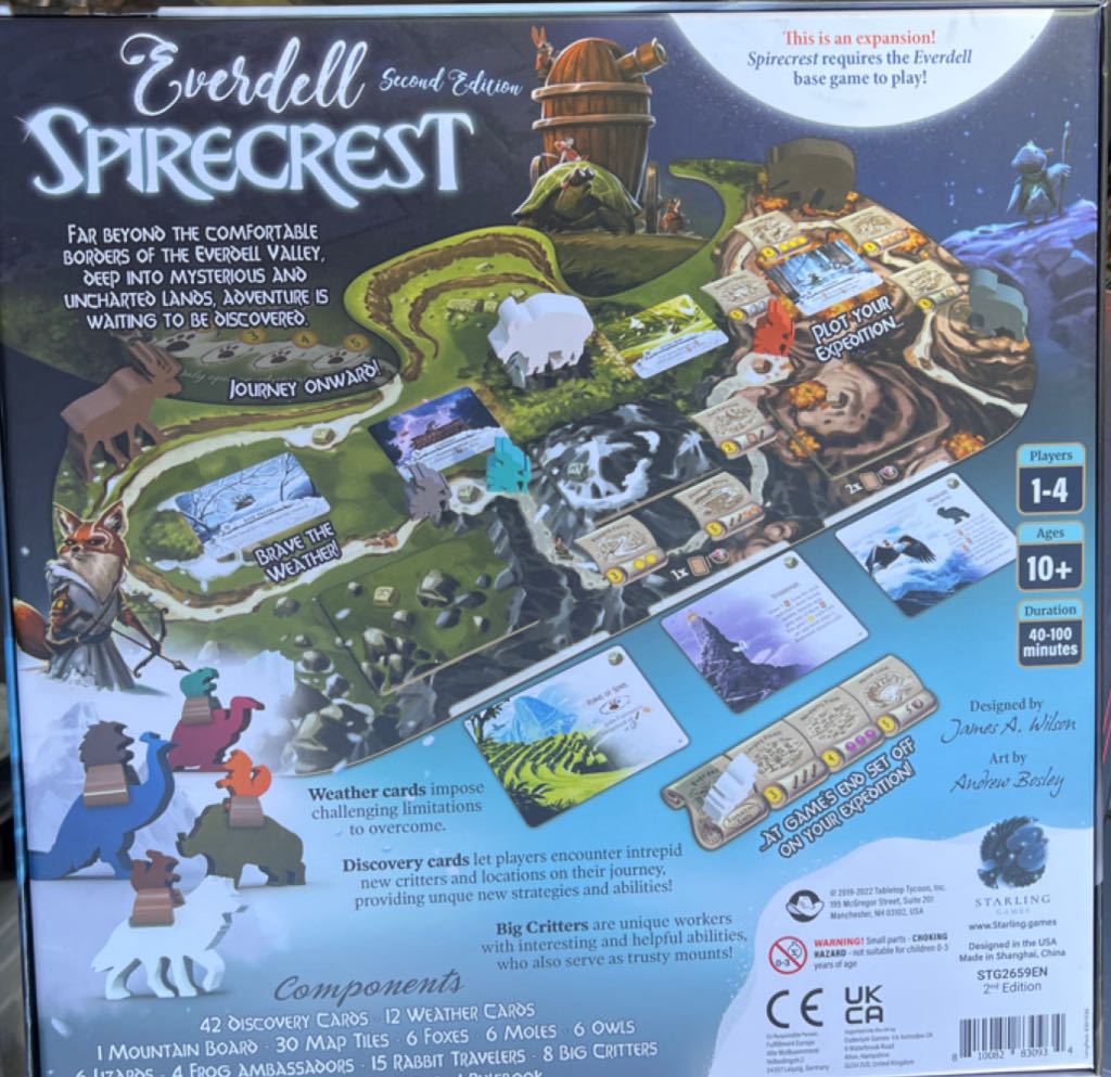 Everdell: Spirecrest  (1-4) board game collectible [Barcode 810082830934] - Main Image 2