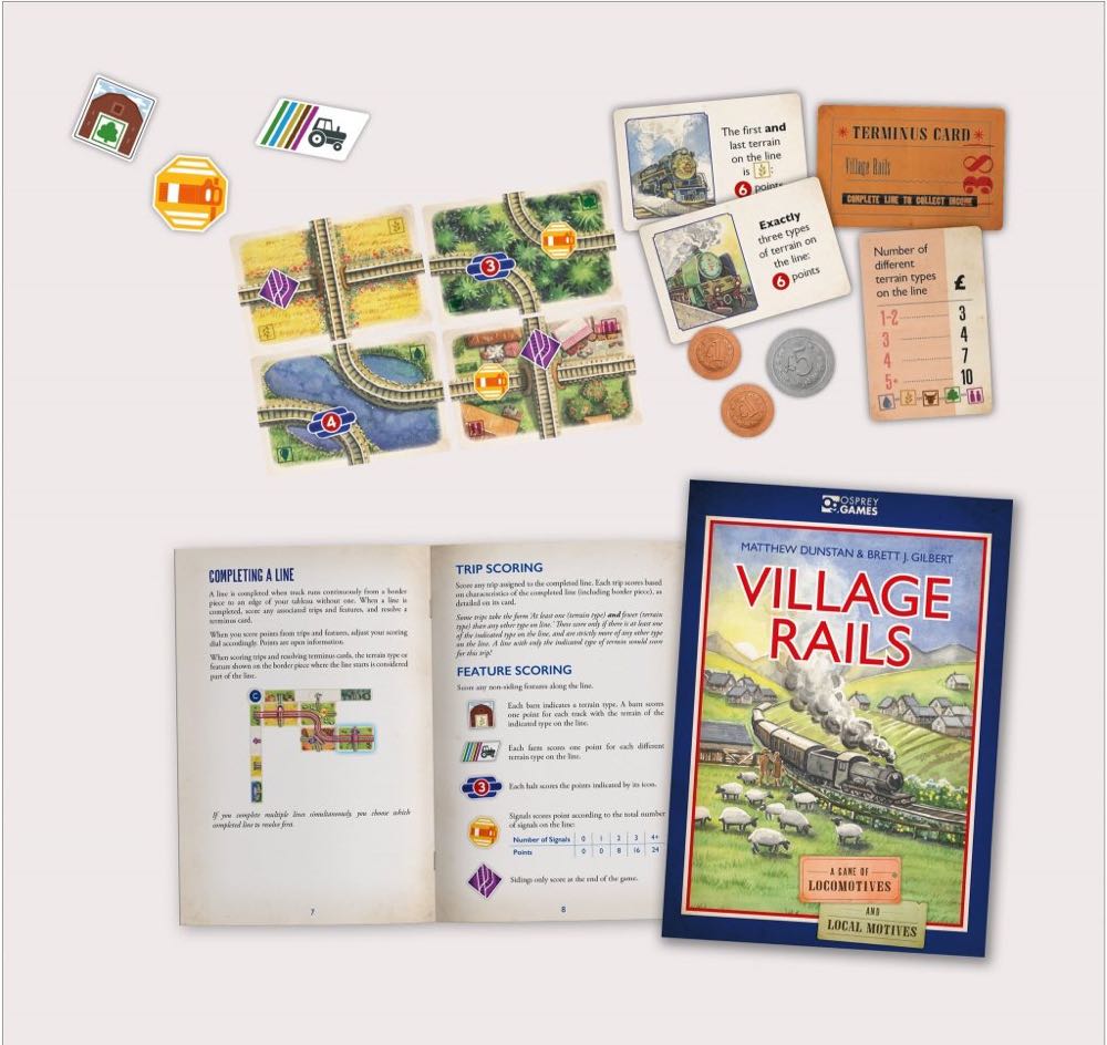 Village Rails  (2-4) board game collectible [Barcode 9781472853967] - Main Image 2