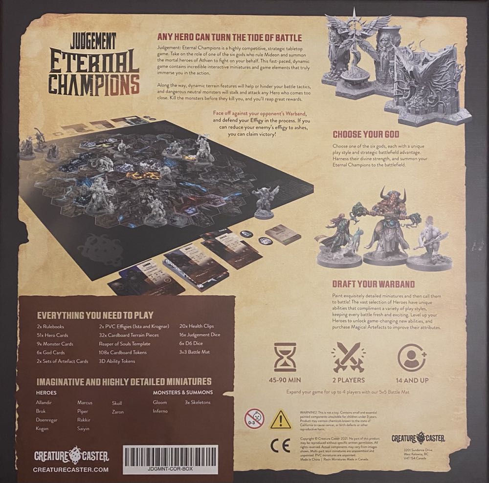 Judgement: Eternal Champions  (2-3) board game collectible - Main Image 2