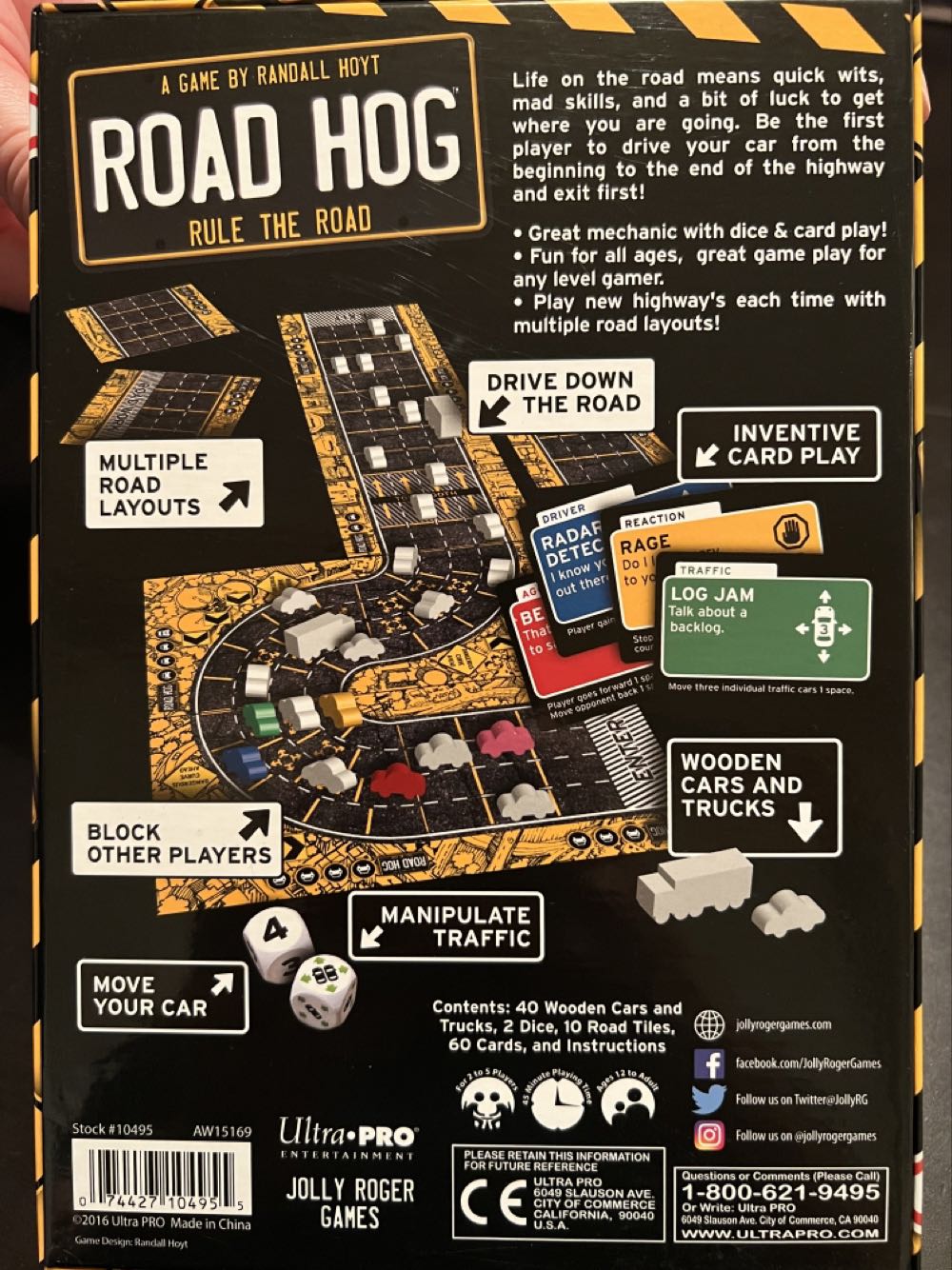 Road Hog  (2-5) board game collectible [Barcode 074427104955] - Main Image 2