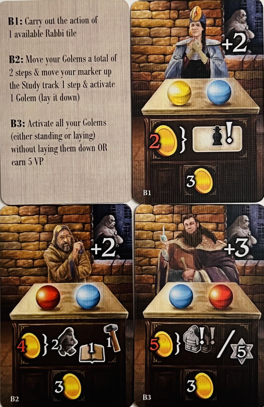Golem: Promo Cards  (1-4) board game collectible [Barcode 8034055583432] - Main Image 2