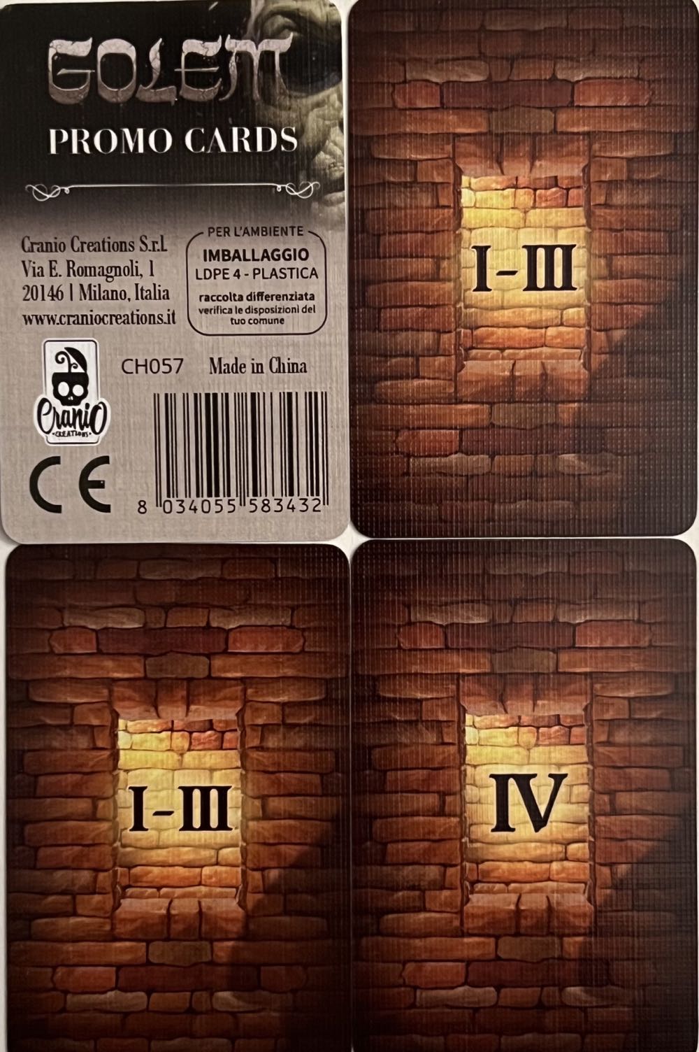 Golem: Promo Cards  (1-4) board game collectible [Barcode 8034055583432] - Main Image 3