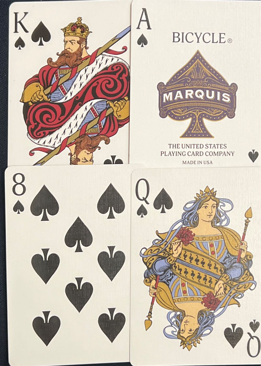 “Marquis” - Bicycle Playing Card Deck  (1+) board game collectible [Barcode 073854093900] - Main Image 4