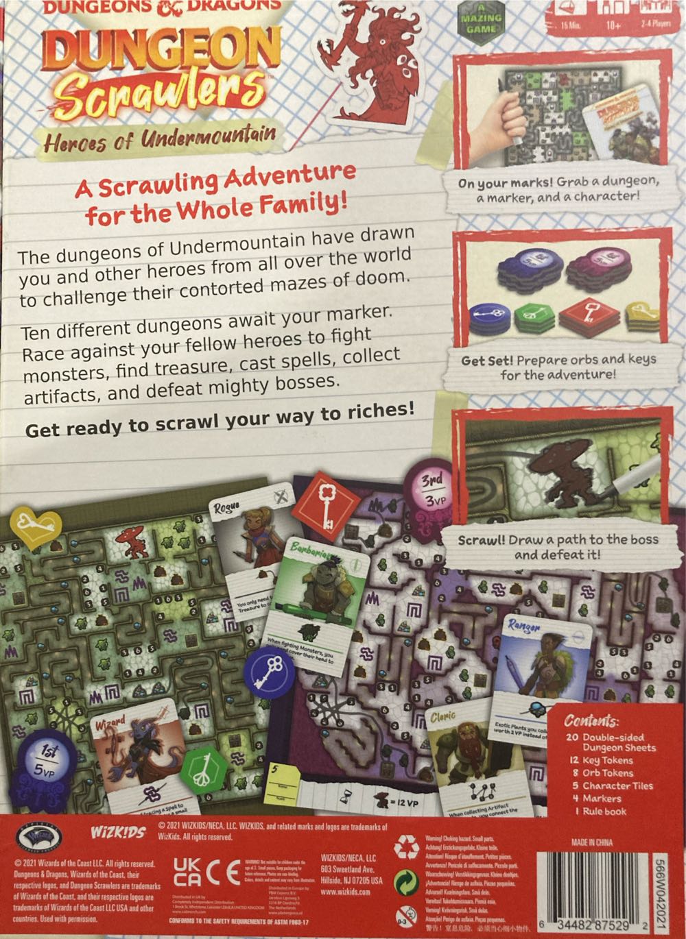 Dungeon Scrawlers  (2-4) board game collectible [Barcode 634482875292] - Main Image 2