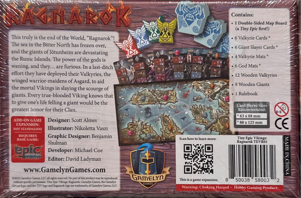 Tiny Epic Vikings: Ragnarok Expansion  (1-4 Players) board game collectible [Barcode 850038580032] - Main Image 2