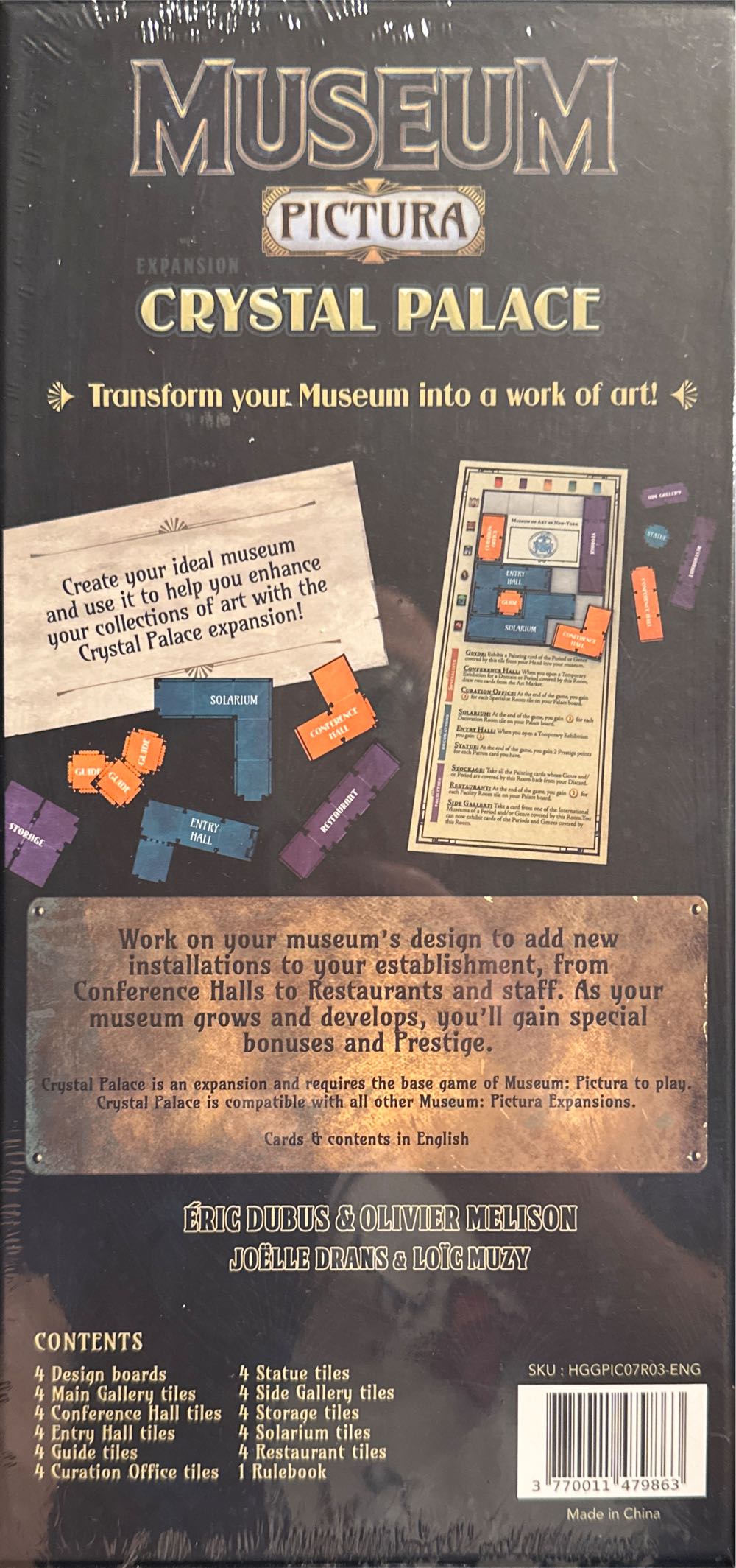 Museum Pictura: Crystal Palace  board game collectible [Barcode 3770011479863] - Main Image 2