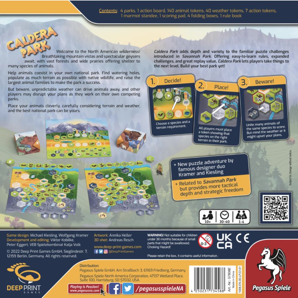 Caldera Park  (1-4) board game collectible [Barcode 4250231734588] - Main Image 2