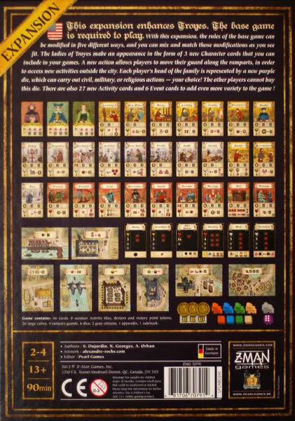 Troyes: The Ladies of Troyes  (2-4) board game collectible [Barcode 3558380094111] - Main Image 2