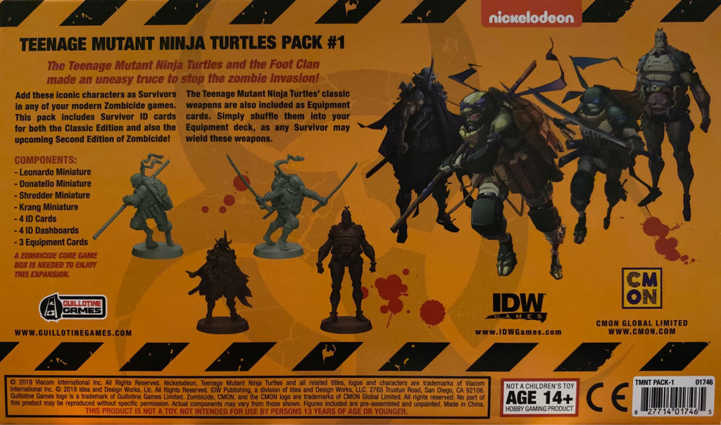 Teenage Mutant Ninja Turtles #1  board game collectible [Barcode 827714017465] - Main Image 2
