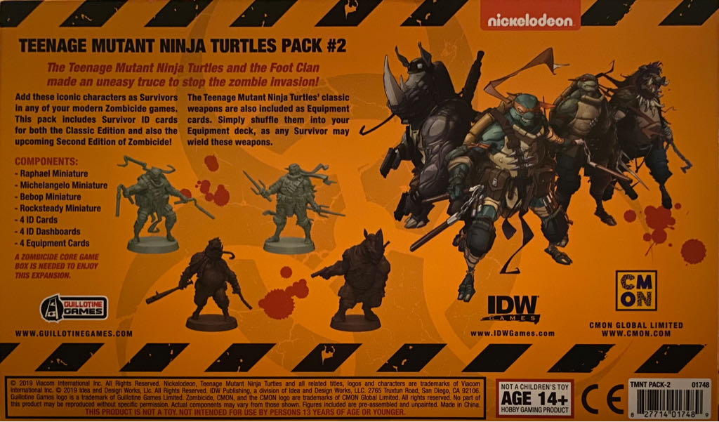 Teenage Mutant Ninja Turtles #2  board game collectible [Barcode 827714017489] - Main Image 2