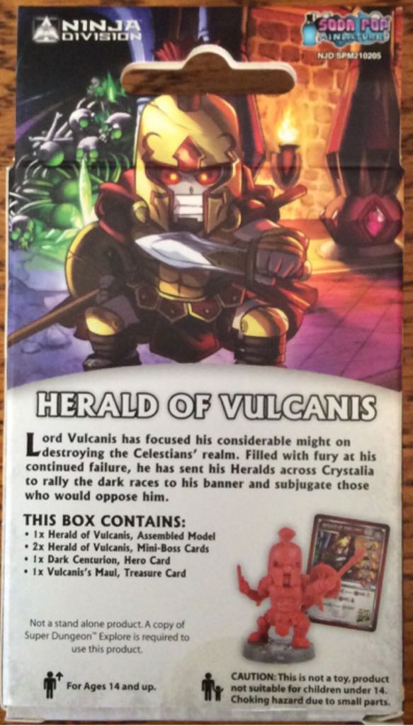 Super Dungeon: Explore Herald Of Vulcanis  board game collectible [Barcode 857445005226] - Main Image 2