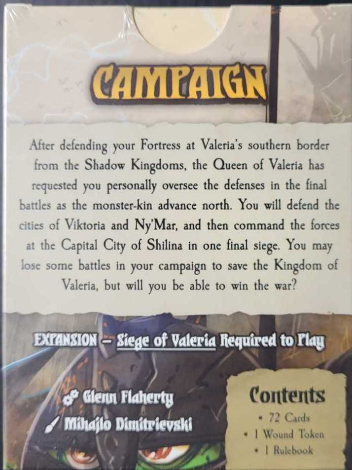 Siege Of Valeria: Campaign  (1) board game collectible [Barcode 672975184407] - Main Image 3