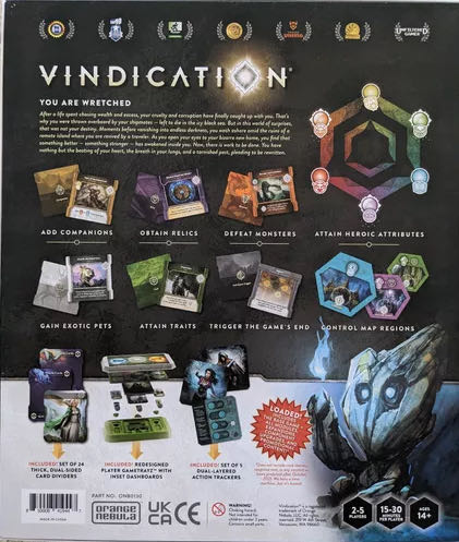 Vindication: Archive of the Ancients  (2-5) board game collectible [Barcode 850008419454] - Main Image 2
