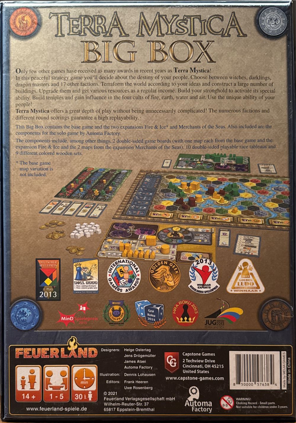 Terra Mystica: Big Box  (1 2 3 4 5) board game collectible [Barcode 850000576384] - Main Image 2