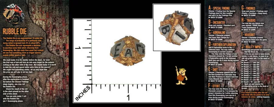 This War of Mine: Rubble Die  (1-6) board game collectible - Main Image 3