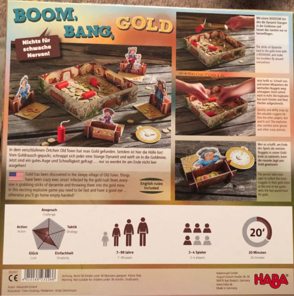 Boom, Bang, Gold  board game collectible - Main Image 2