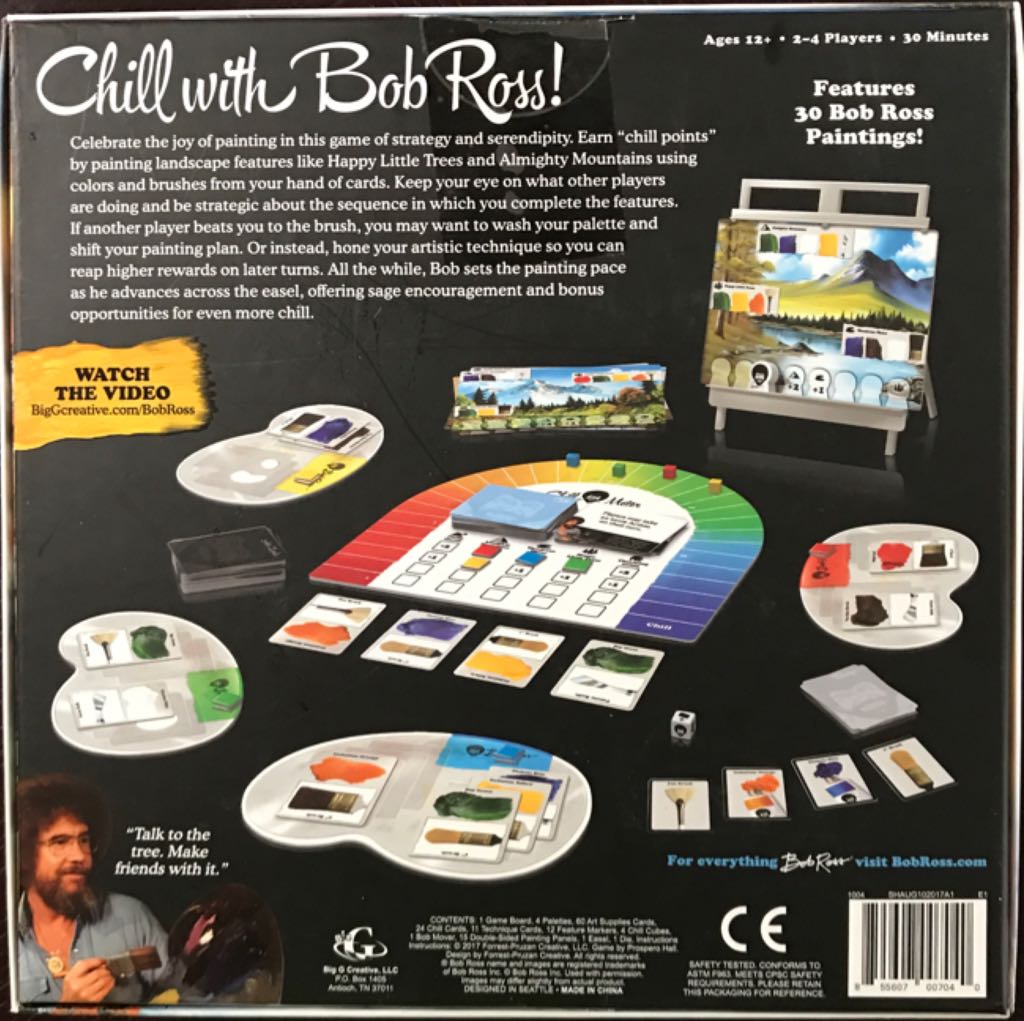 Bob Ross Art of Chill Game  (2-4) board game collectible - Main Image 2