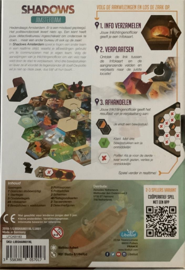 Shadows Amsterdam  (2-8) board game collectible [Barcode 3558380057017] - Main Image 2