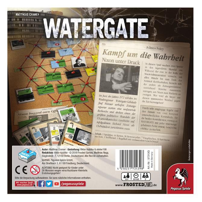 Watergate Fr  (2) board game collectible - Main Image 2