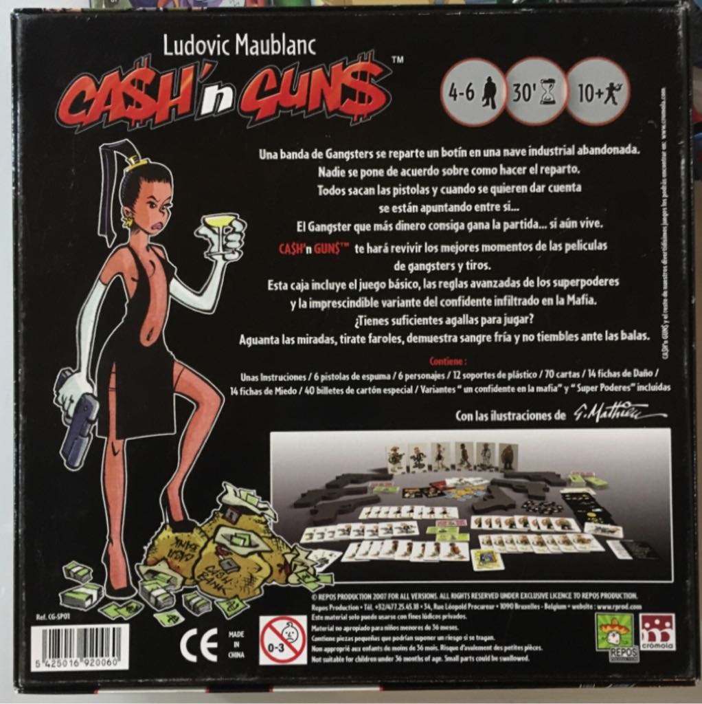 CASH’N GUNS  (4-6) board game collectible [Barcode 5425016920060] - Main Image 2