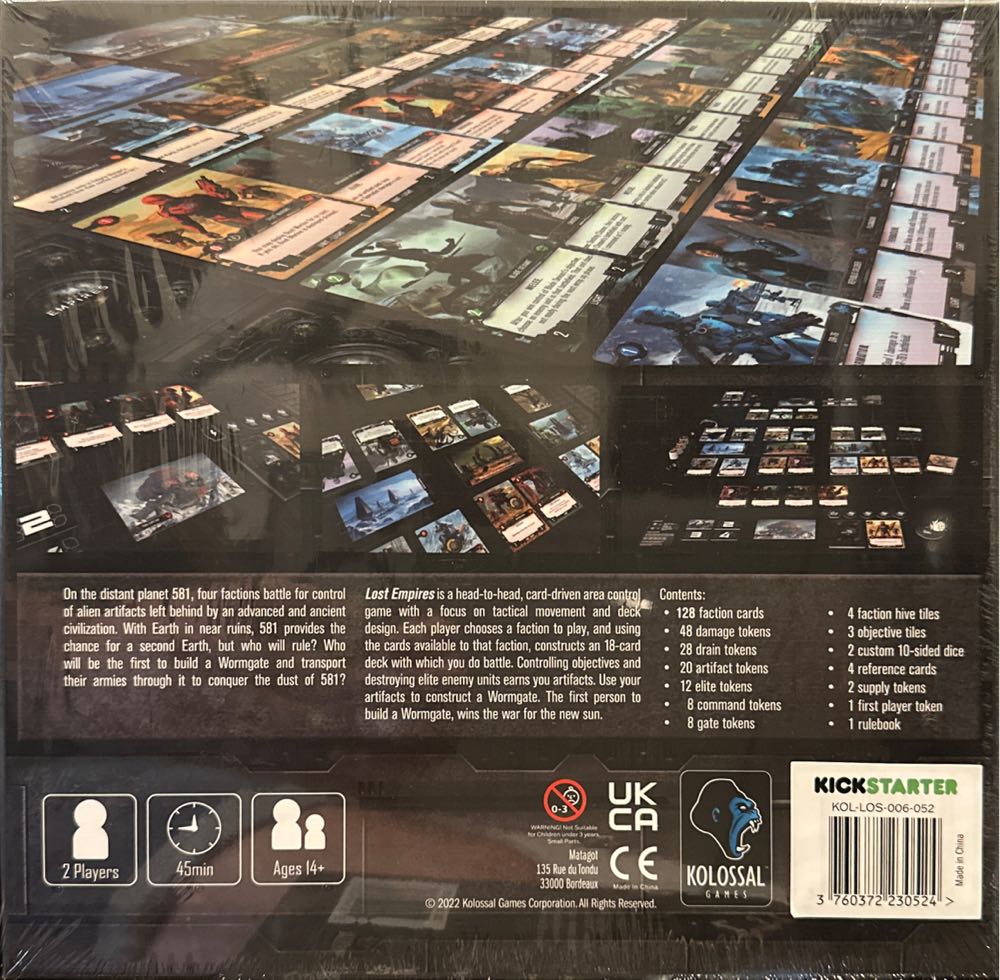 Lost Empires : War For The New Sun Kickstarter Edition  (1-4 Players) board game collectible [Barcode 3760372230524] - Main Image 2