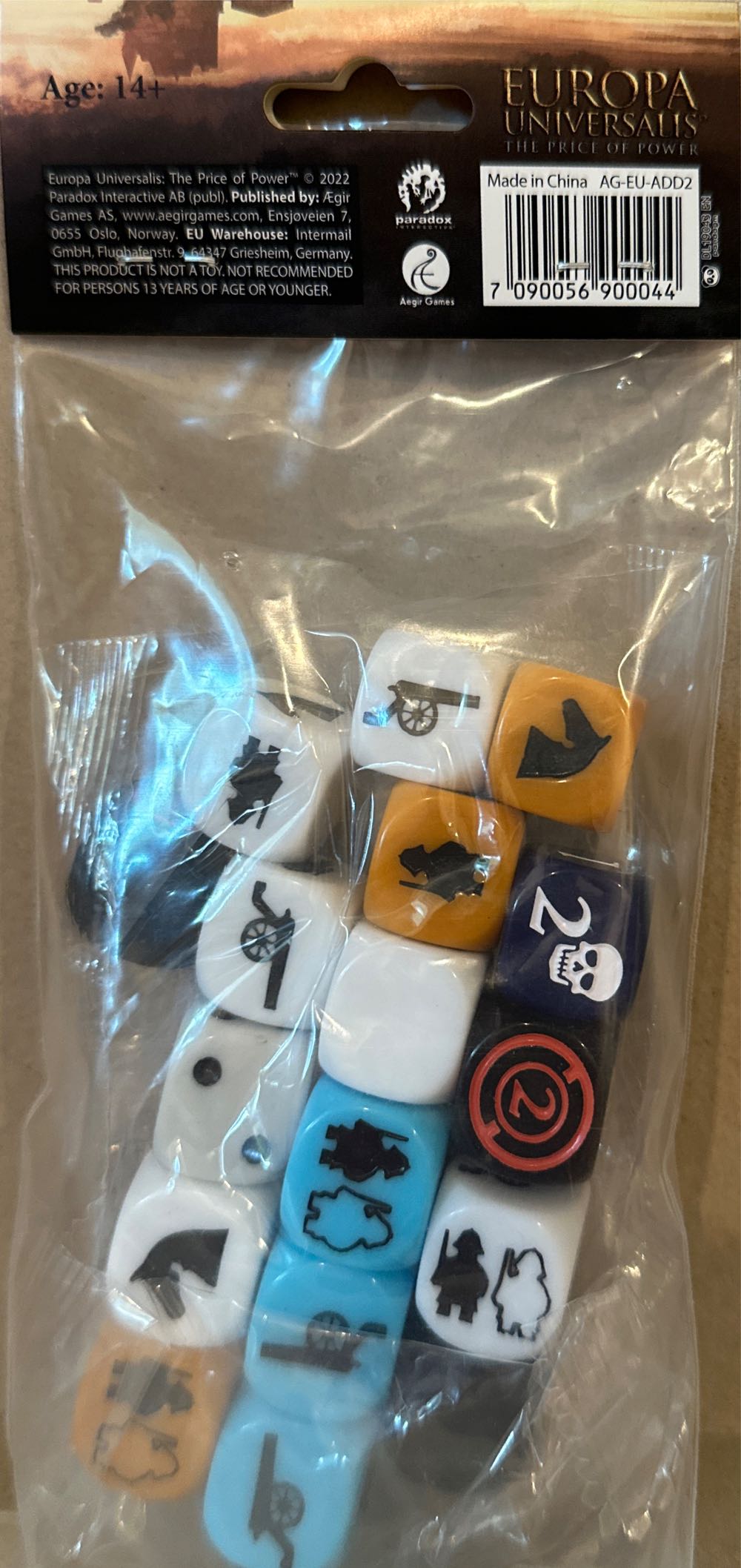 Europa Universalis: Extra Dice Set  board game collectible [Barcode 7090056900044] - Main Image 2