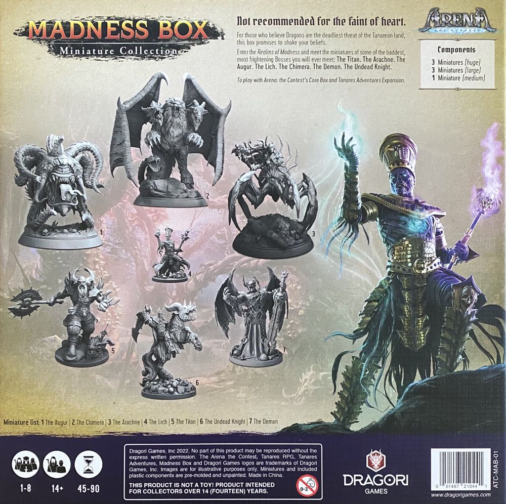 Arena: The Contest - Madness Box  (1-8) board game collectible [Barcode 051497210441] - Main Image 2