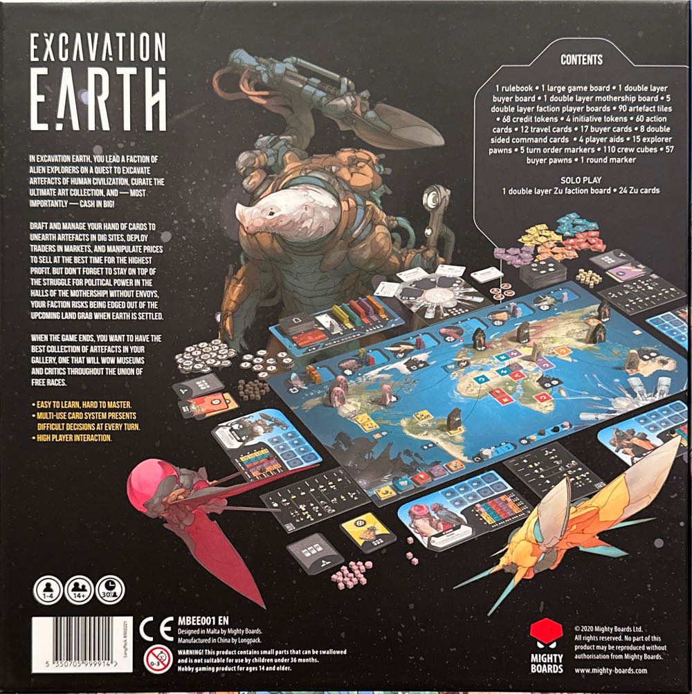 Excavation Earth  (1-4) board game collectible [Barcode 5350705999914] - Main Image 2