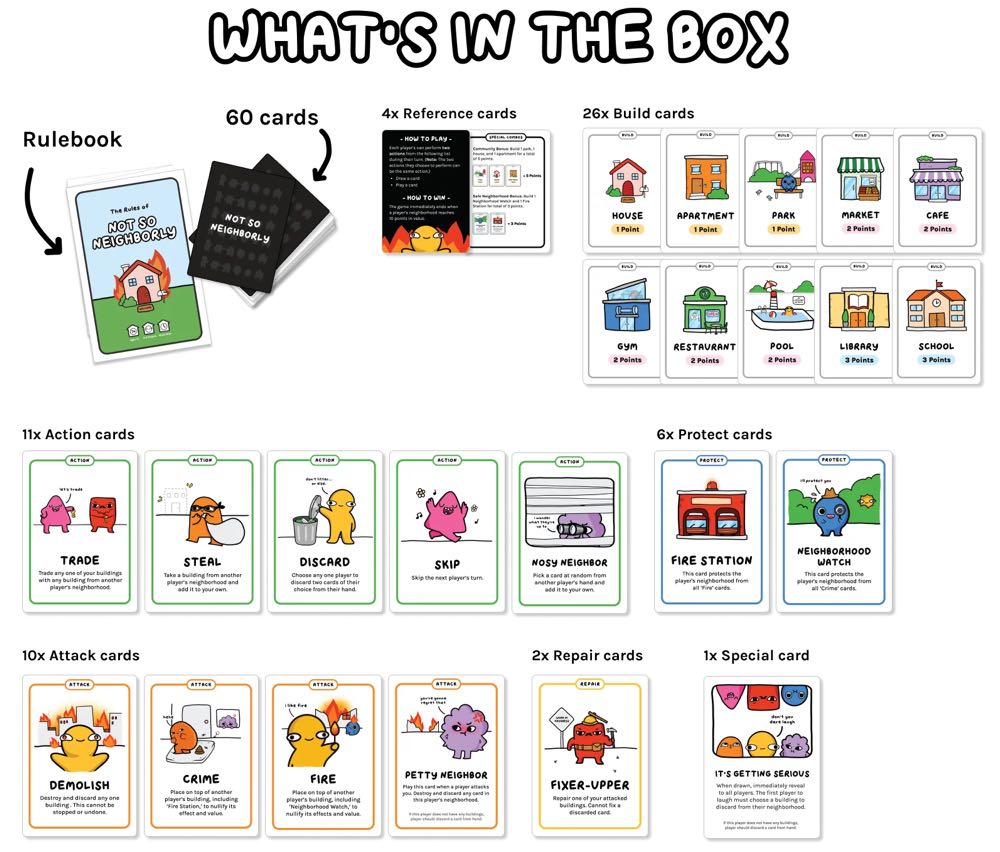 Not So Neighborly  (2-4) board game collectible [Barcode 850042465011] - Main Image 4