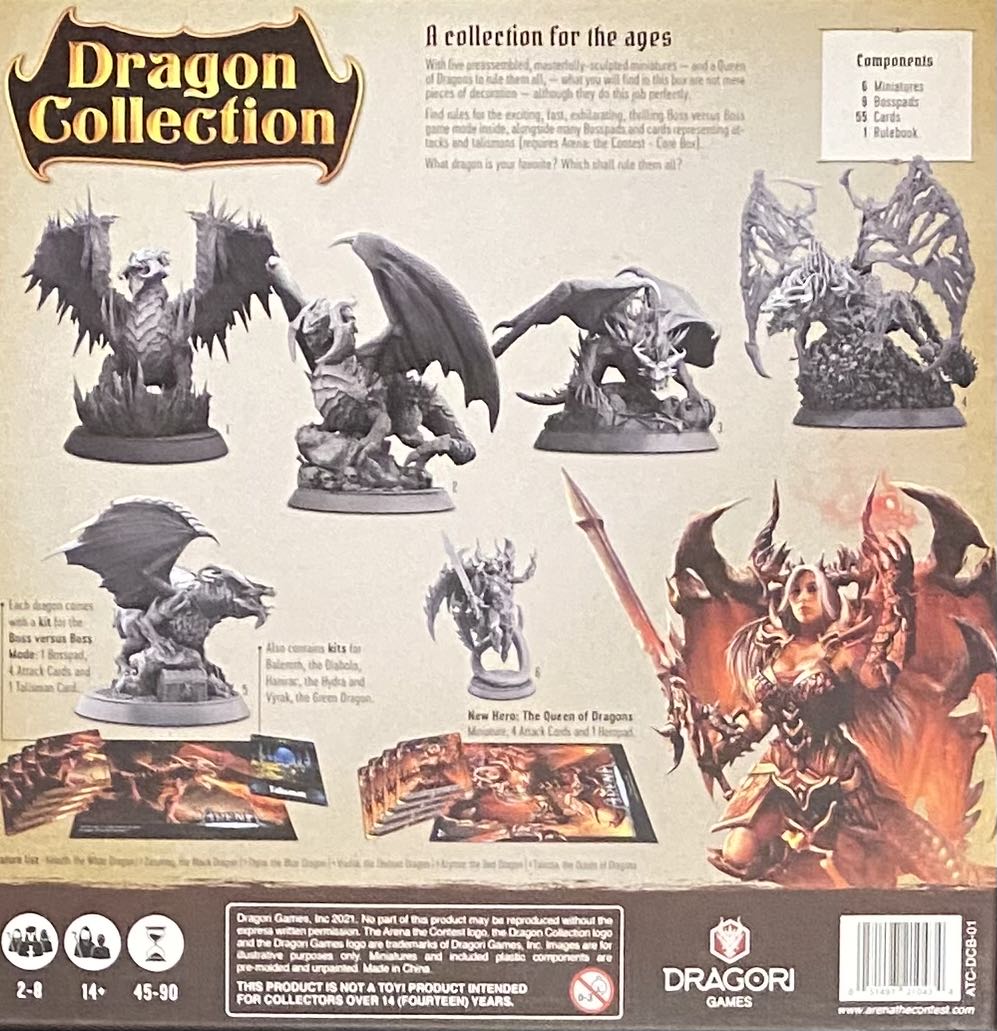 Arena: The Contest - Dragon Collection  board game collectible [Barcode 051497210434] - Main Image 2