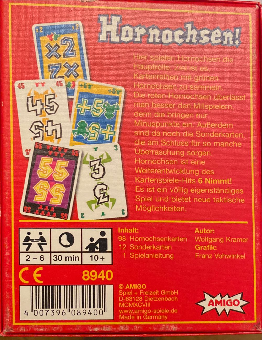 Hornochsen  board game collectible [Barcode 4007396089400] - Main Image 2