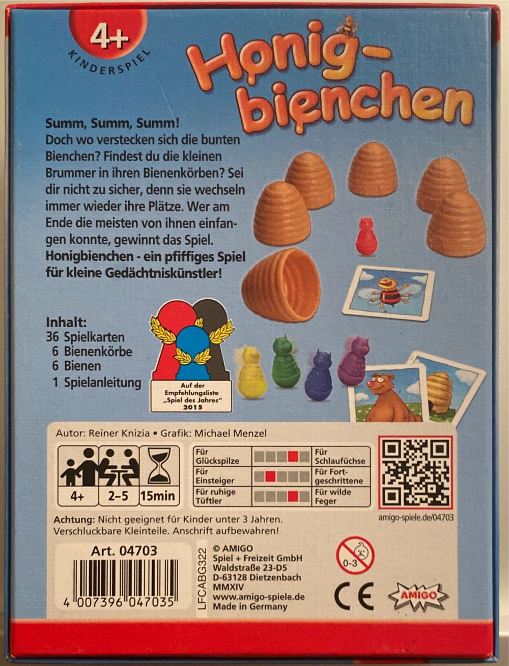 Honig-Bienchen  (2-5) board game collectible [Barcode 4007396047035] - Main Image 2