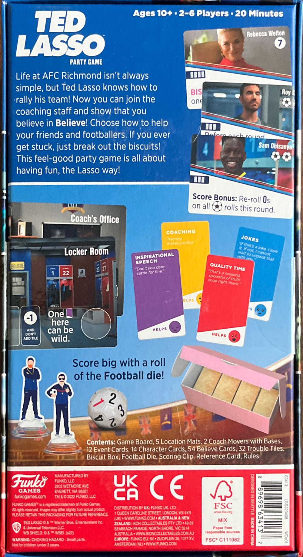 Ted Lasso Party Game  (2-6) board game collectible [Barcode 889698634137] - Main Image 2