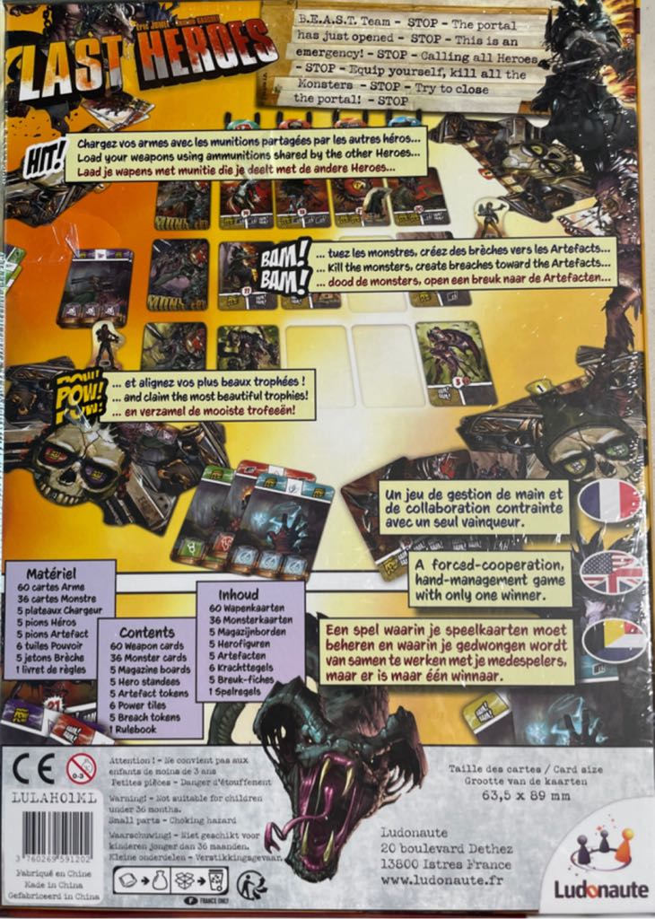 Last Heroes  (3-5) board game collectible [Barcode 3760269591202] - Main Image 2
