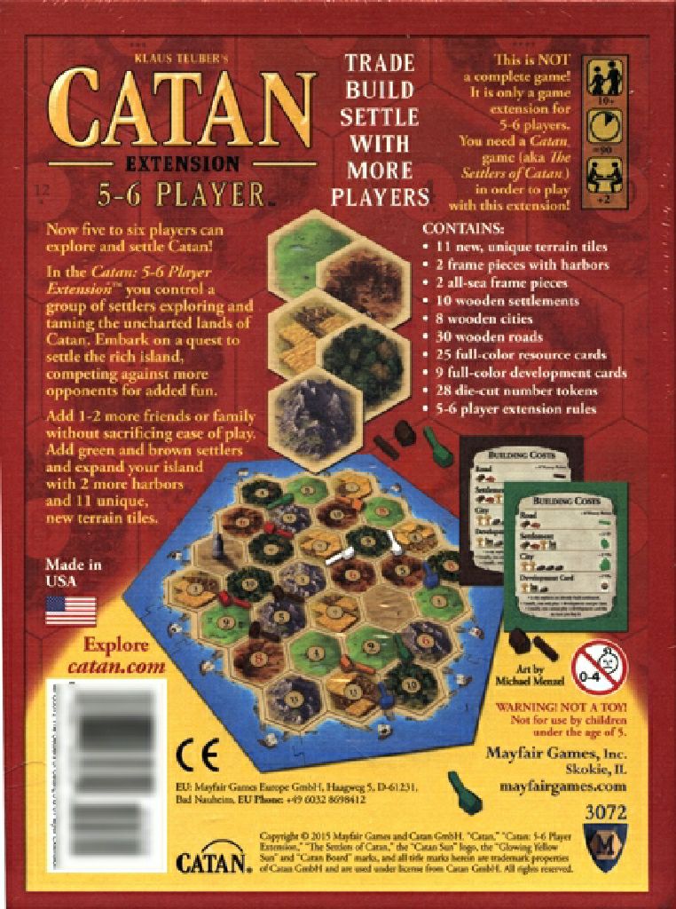 Catan 5-6 Player Expansion  (3-6) board game collectible - Main Image 2