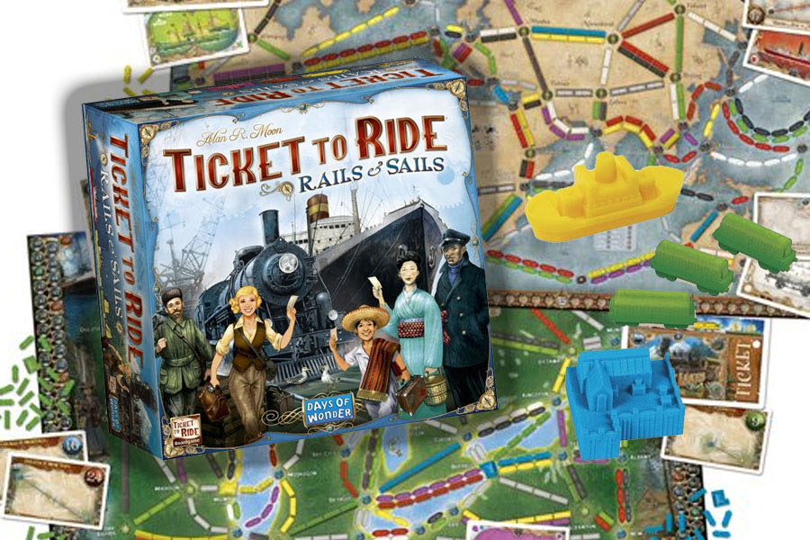 Ticket To Ride: Rails & Sails  (2-5) board game collectible - Main Image 4