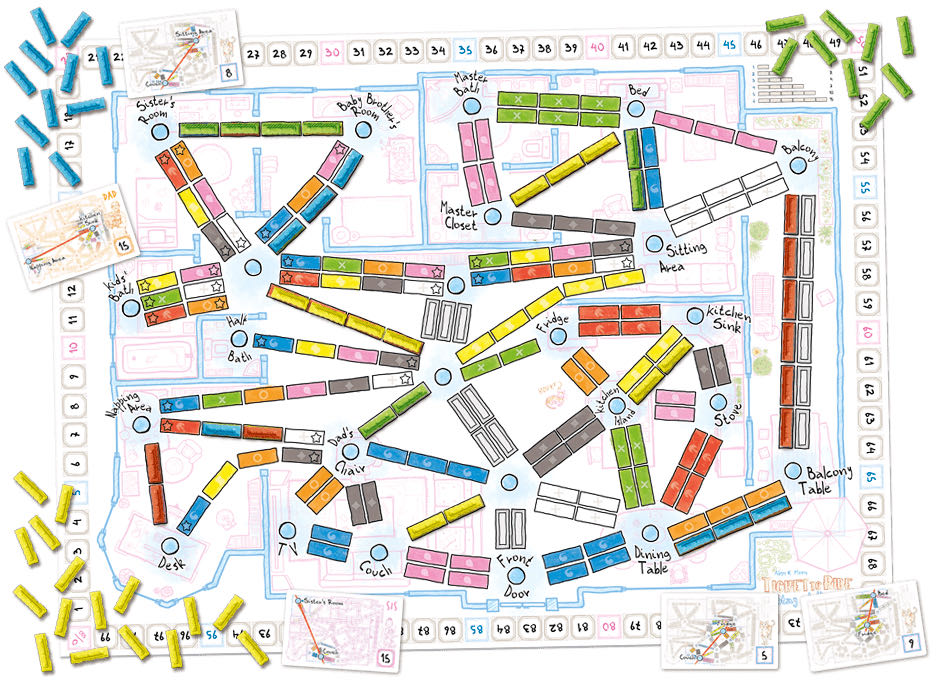 Ticket to Ride: Stay At Home  (2-4) board game collectible - Main Image 2