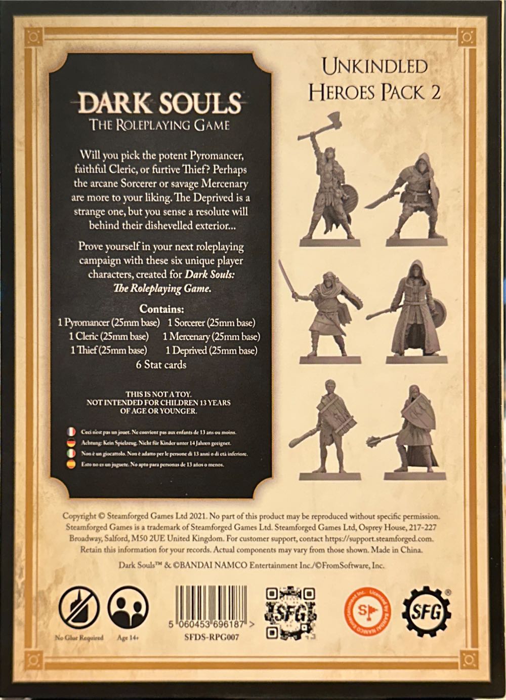 Dark Souls Rpg: Unkindled Heroes Pack 2  board game collectible [Barcode 5060453696187] - Main Image 2