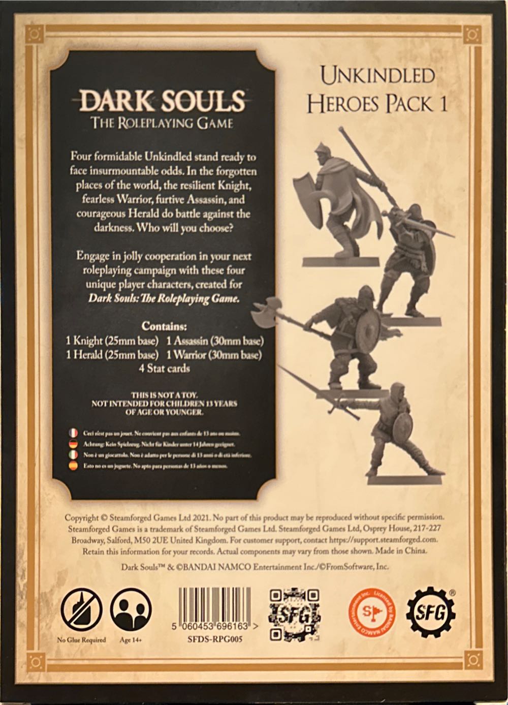Dark Souls Rpg: Unkindled Heroes Pack 1  board game collectible [Barcode 5060453696163] - Main Image 2