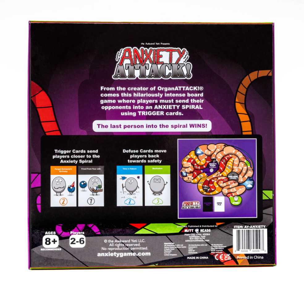 Anxiety Attack!  (2-6) board game collectible [Barcode 850008605093] - Main Image 3