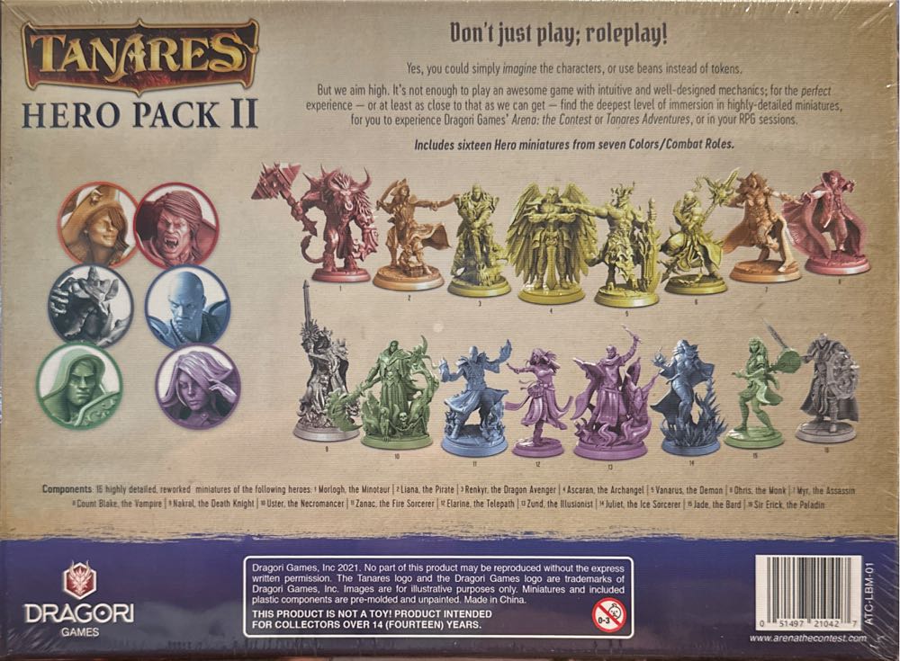 Tanares: Hero Pack II  board game collectible [Barcode 051497210427] - Main Image 2