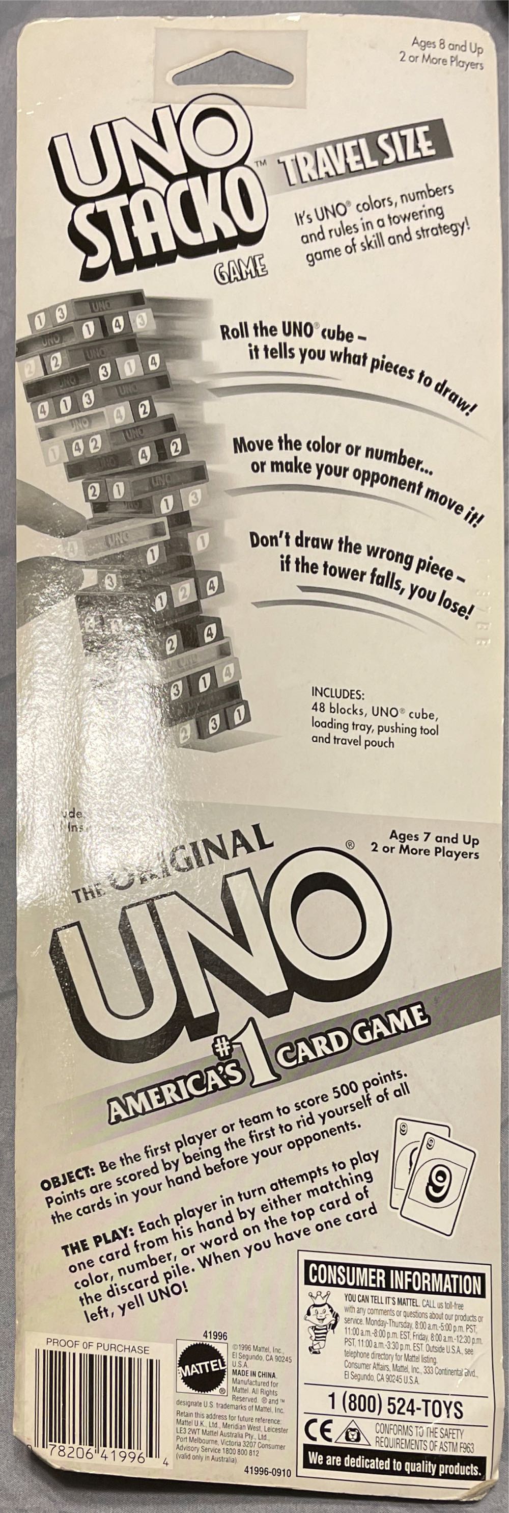 Uno Stacko Combo  board game collectible - Main Image 2