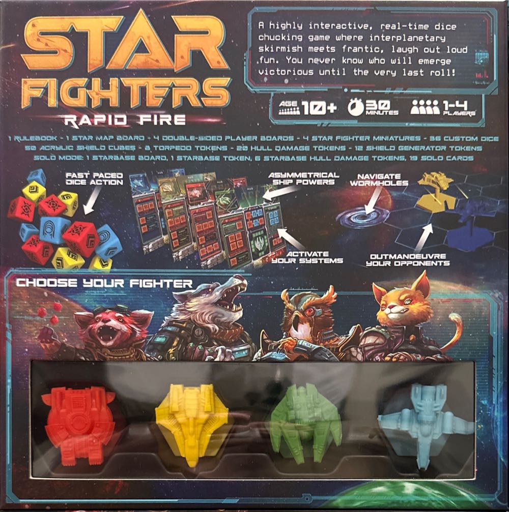 Star Fighter: Rapid Fire - Deluxe Edition  (1-4) board game collectible [Barcode 5060756410343] - Main Image 2
