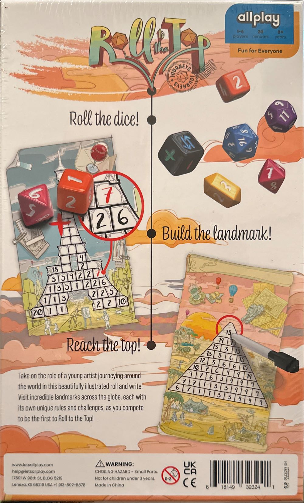 Roll to the Top  (1-6) board game collectible [Barcode 618149323241] - Main Image 2