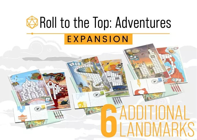 Roll to the Top: Adventures  (1-6) board game collectible [Barcode 618149323272] - Main Image 4