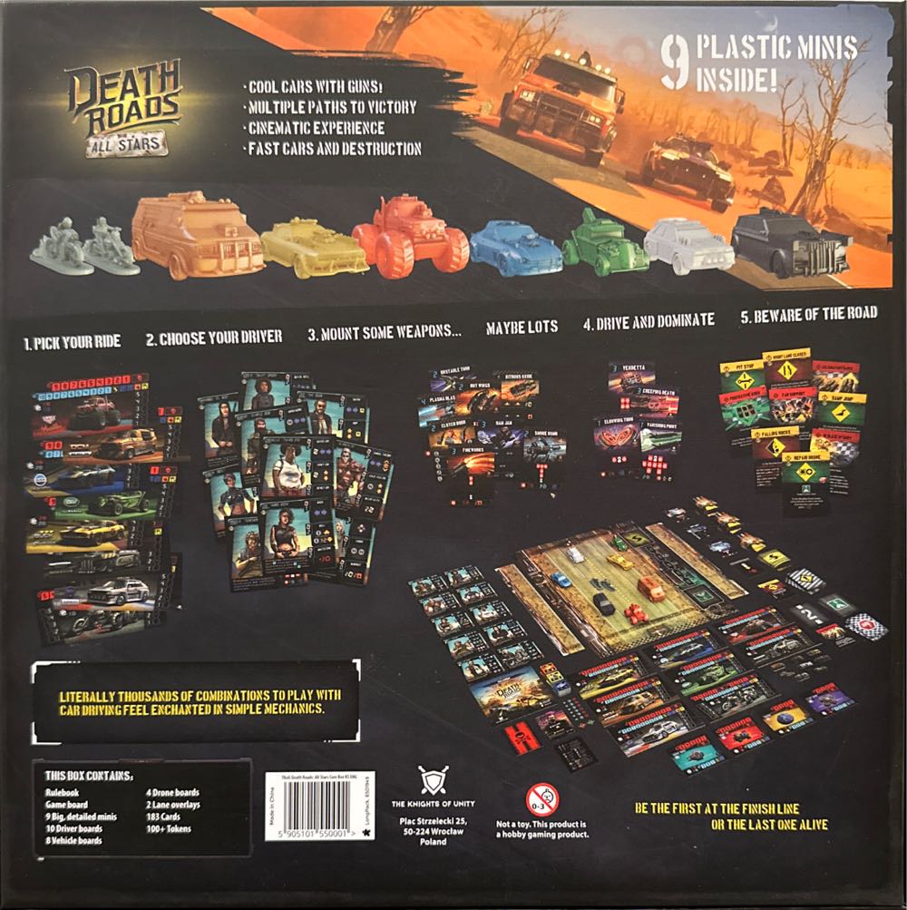 Death Roads All Stars  (1-5) board game collectible [Barcode 5905101550001] - Main Image 2