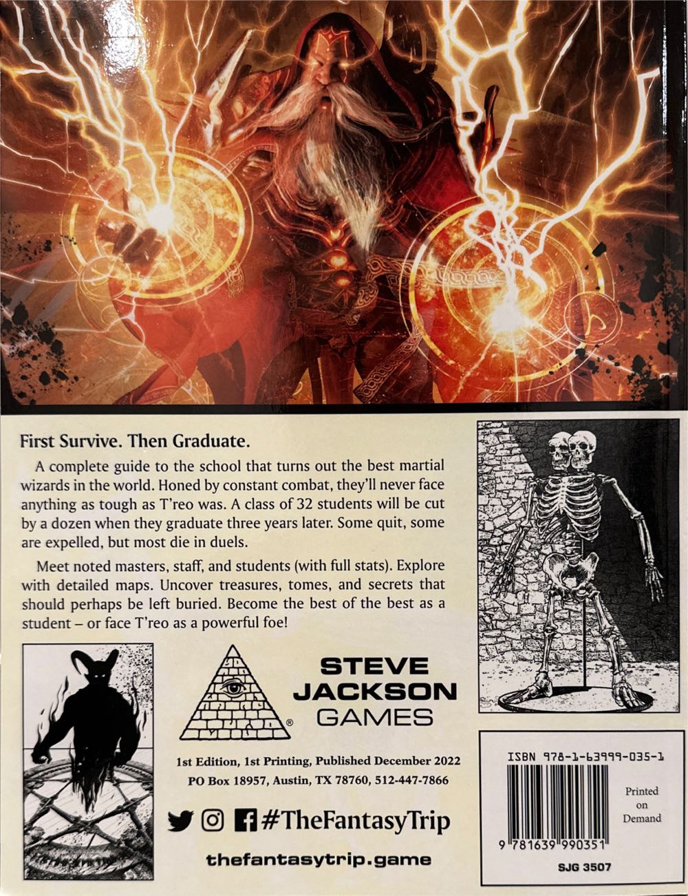 The Fantasy Trip: The T’reo School Of Martial Magic  board game collectible [Barcode 9781639990351] - Main Image 2