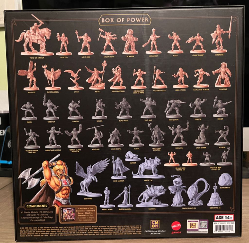 Masters Of The Universe The Board Game Box Of Power  (1-5) board game collectible [Barcode 889696014405] - Main Image 2